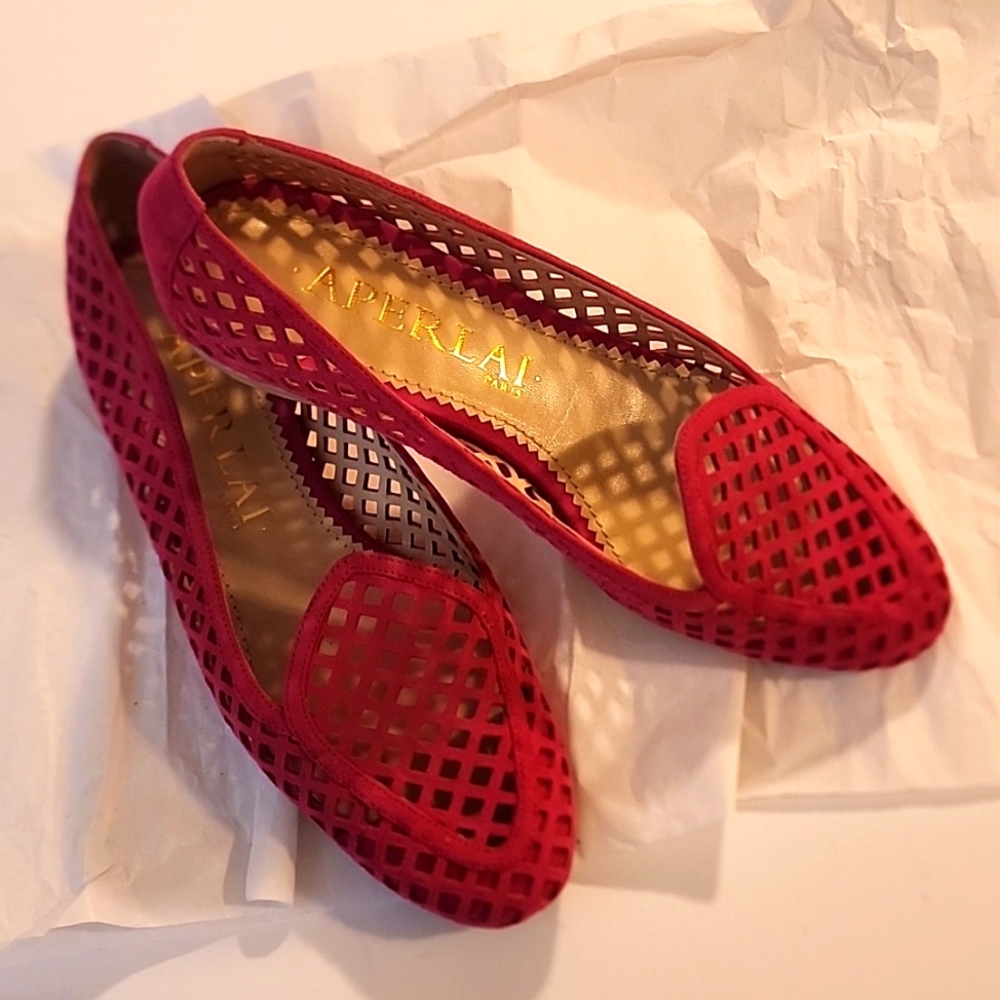 Aperlai Paris pink suede shoes, size 37